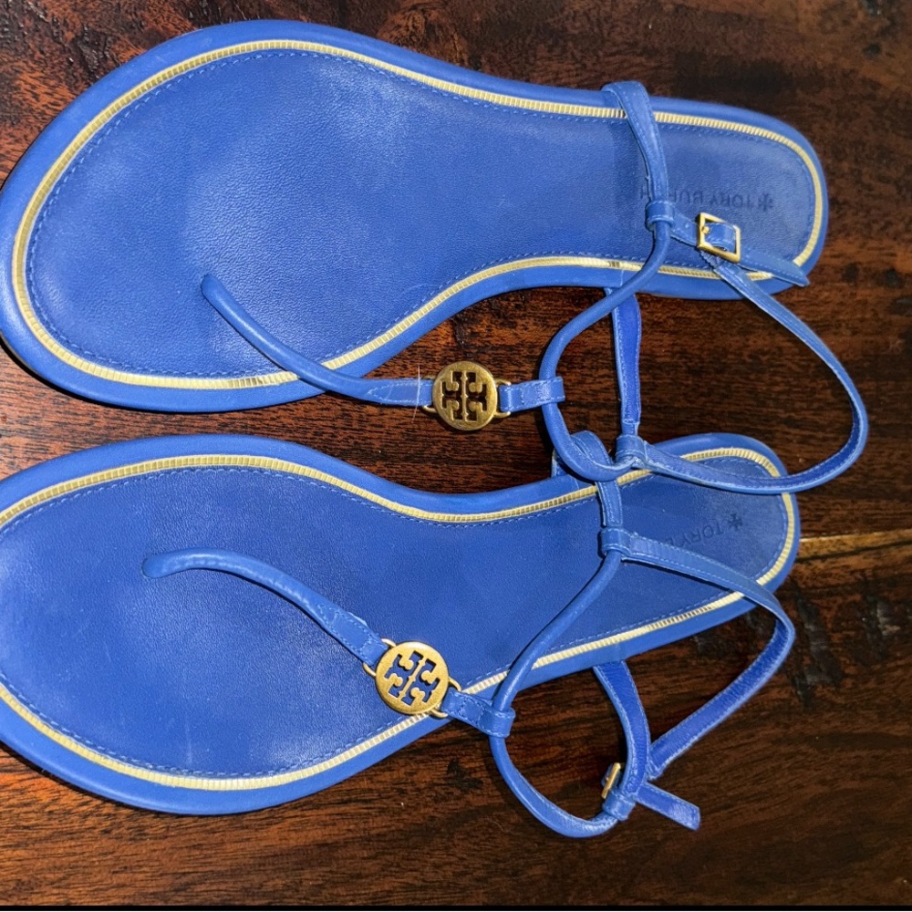 Blue Tory Burch Sandals